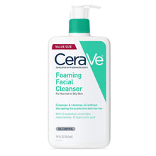 Load image into Gallery viewer, CeraVe Foaming Facial Cleanser | 16 Fl Oz | Daily Face Wash for Oily Skin | Fragrance Free
