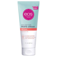 Load image into Gallery viewer, eos Shea Better Dry Skin Shaving Cream for Women | Shave Cream, Skin Care and Lotion with Coconut Oil | 24 Hour Hydration | 7 fl oz